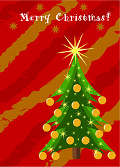 Image showing Christmas card with greetings