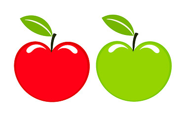 Image showing Two apples