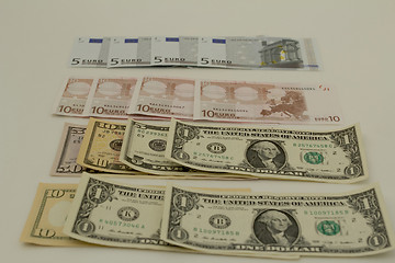 Image showing Dollar and the euro.