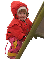 Image showing girl in red