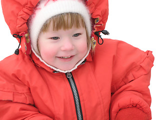 Image showing girl in red