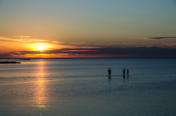 Image showing Bath at sunset