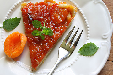 Image showing Apricot tart