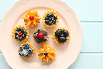 Image showing Fruit tarts