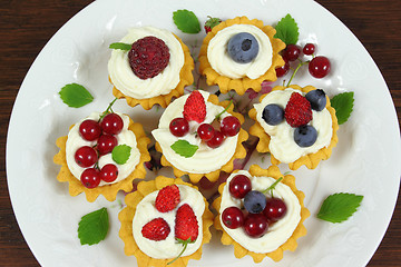 Image showing Custard tarts