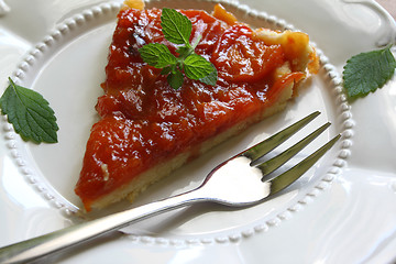Image showing Apricot tart