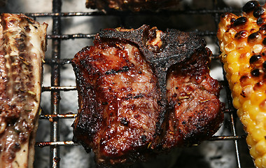 Image showing Barbecued lamb