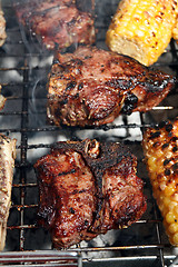 Image showing Barbecuing chops