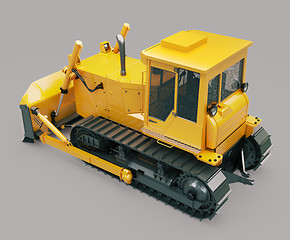 Image showing Heavy crawler bulldozer 