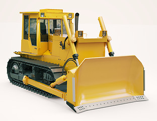 Image showing Heavy crawler bulldozer 