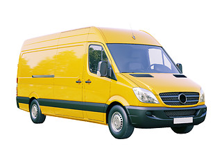 Image showing Commercial van isolated