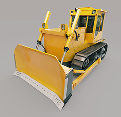 Image showing Heavy crawler bulldozer 