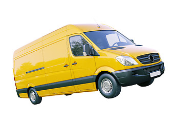 Image showing Commercial van isolated