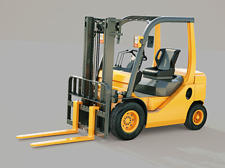 Image showing Forklift truck