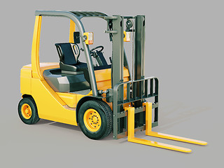 Image showing Forklift truck