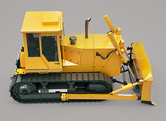 Image showing Heavy crawler bulldozer 