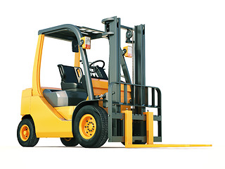 Image showing Forklift truck