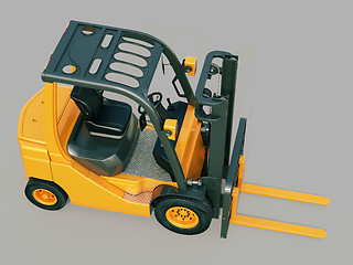 Image showing Forklift truck