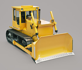 Image showing Heavy crawler bulldozer 