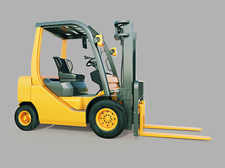 Image showing Forklift truck