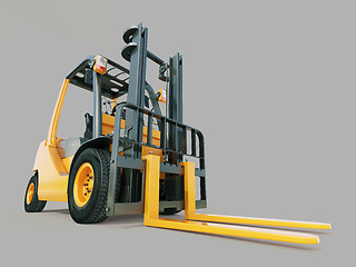 Image showing Forklift truck