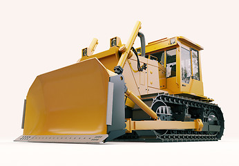 Image showing Heavy crawler bulldozer 