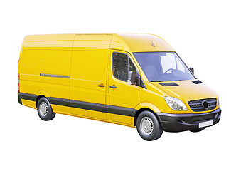 Image showing Commercial van isolated