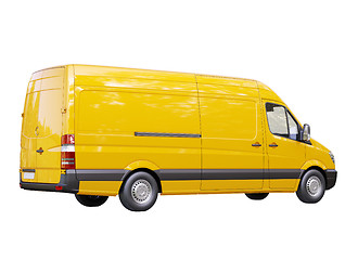 Image showing Commercial van isolated