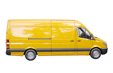 Image showing Commercial van isolated