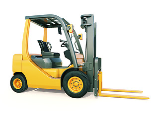 Image showing Forklift truck