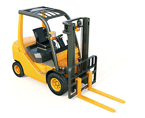 Image showing Forklift truck