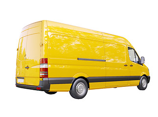 Image showing Commercial van isolated