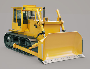 Image showing Heavy crawler bulldozer 