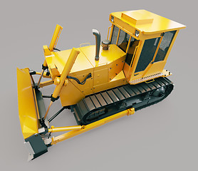 Image showing Heavy crawler bulldozer 