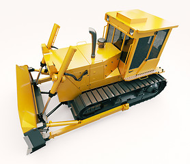 Image showing Heavy crawler bulldozer 