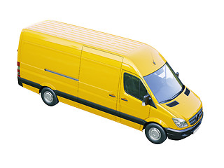 Image showing Commercial van isolated