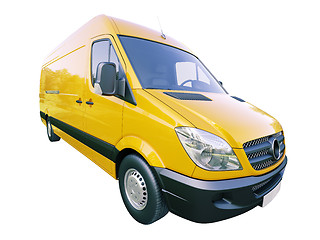 Image showing Commercial van isolated