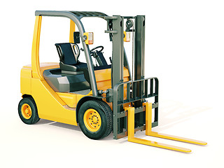 Image showing Forklift truck