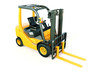 Image showing Forklift truck