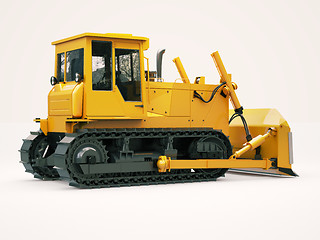 Image showing Heavy crawler bulldozer 