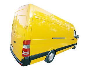 Image showing Commercial van isolated