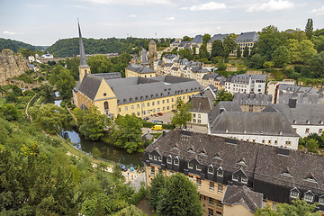 Image showing Abbey de Neumunster in Luxembourg City 