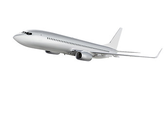 Image showing airplane on white background with path