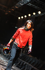 Image showing Asian male model on the catwalk