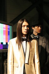 Image showing Asian male models at Seoul Fashion Week