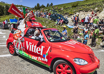 Image showing Funny Vittel's Car in Pyrenees