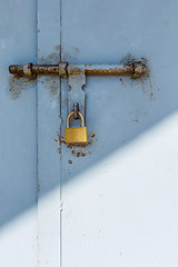 Image showing Metal door lock