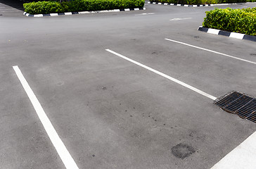 Image showing Empty car park