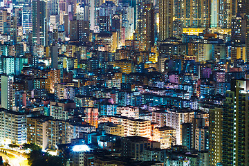 Image showing Hong Kong cityview at night