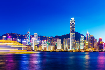 Image showing Hong Kong landmark at night